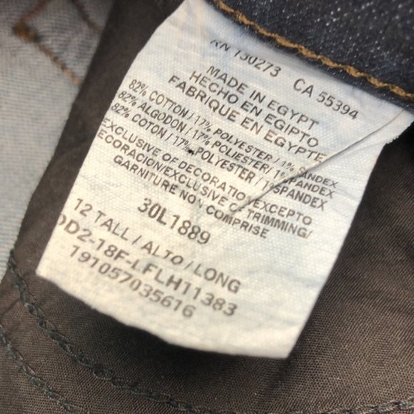 LIKE NEW LEE RELAXED FIT STRAIGHT LEG JEANS 12/31x32 MADE IN EGYPT ๐ช๐ฌ - Picture 7 of 12